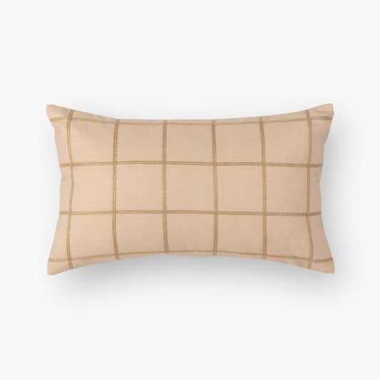 Outdoor Plaid Pillow Cover