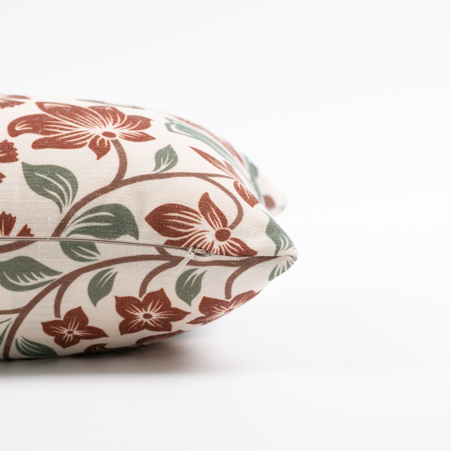 Floral pillow cover