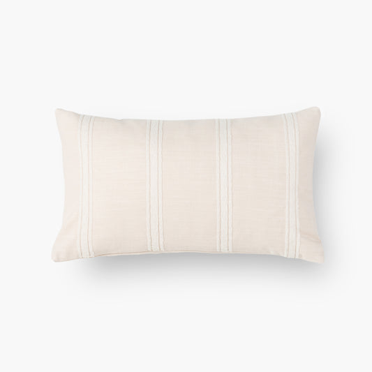 Outdoor lumbar pillow cover